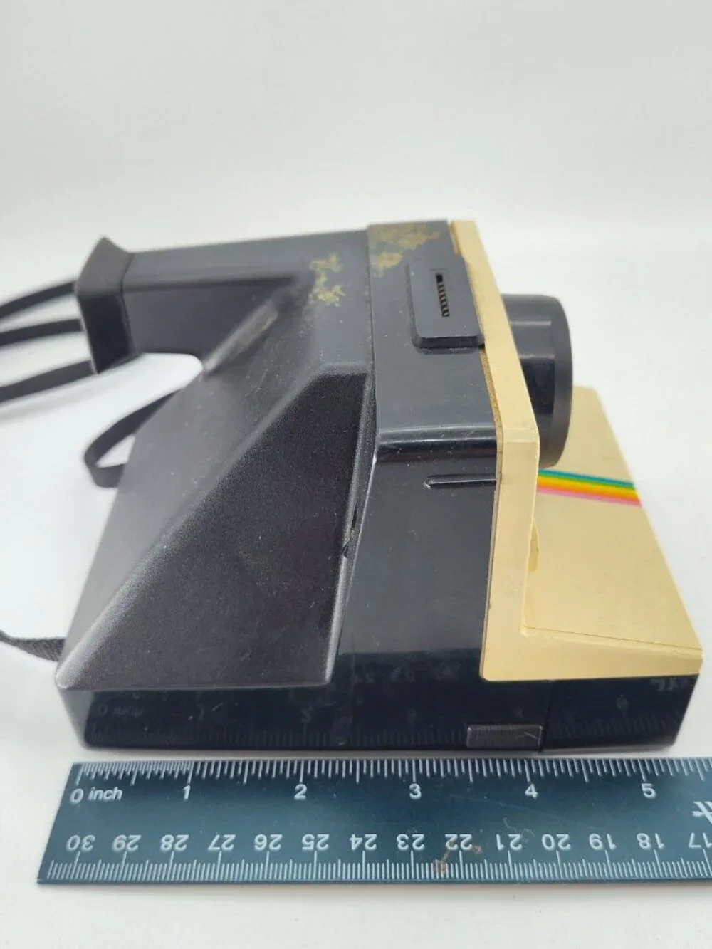 Polaroid OneStep SX-70 Rainbow Stripe Instant Film Camera Vintage UNTESTED